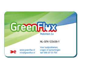 Logo van Greenflux MRA laadpas